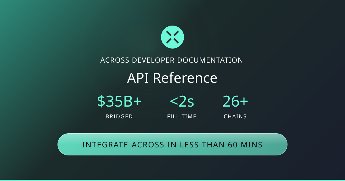 API Reference | Across Docs