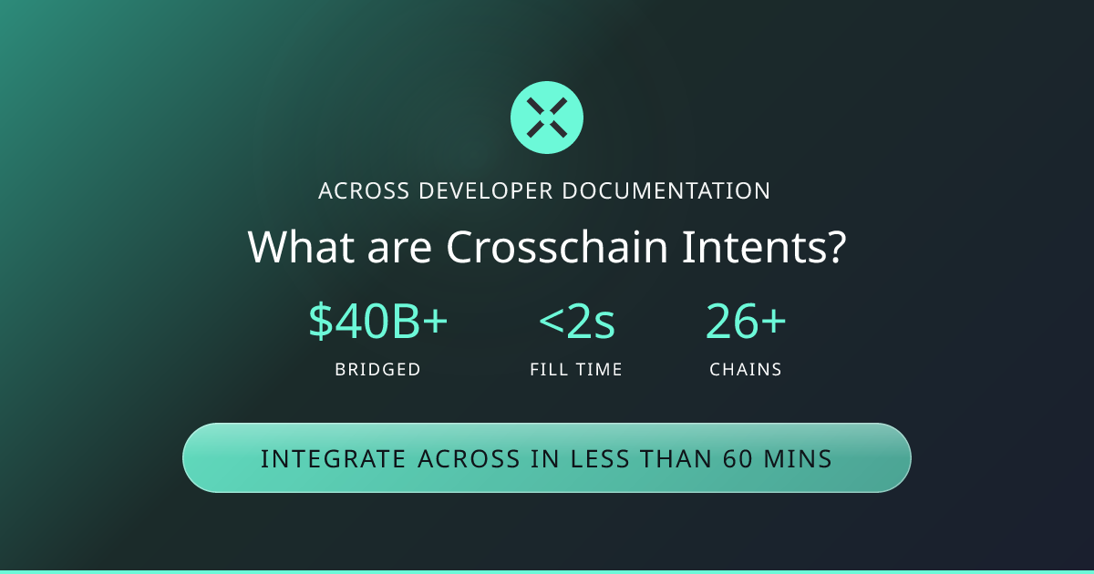What are Crosschain Intents? | Across Docs