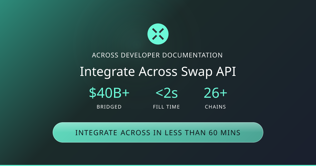 Integrate Across Swap API | Across Docs