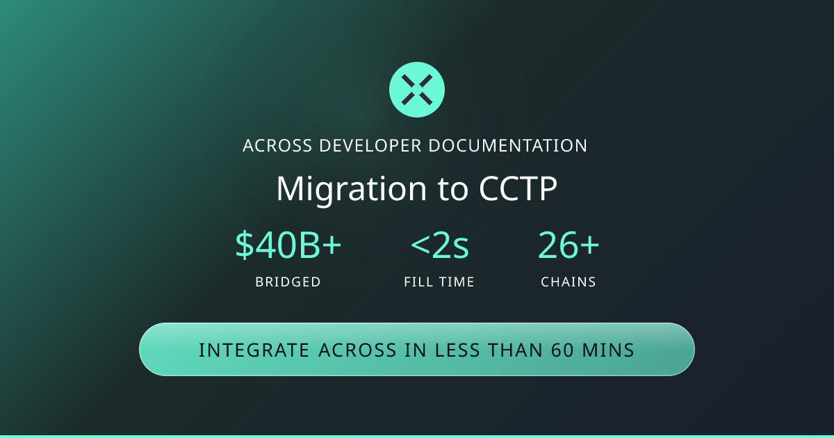 Migration to CCTP | Across Docs