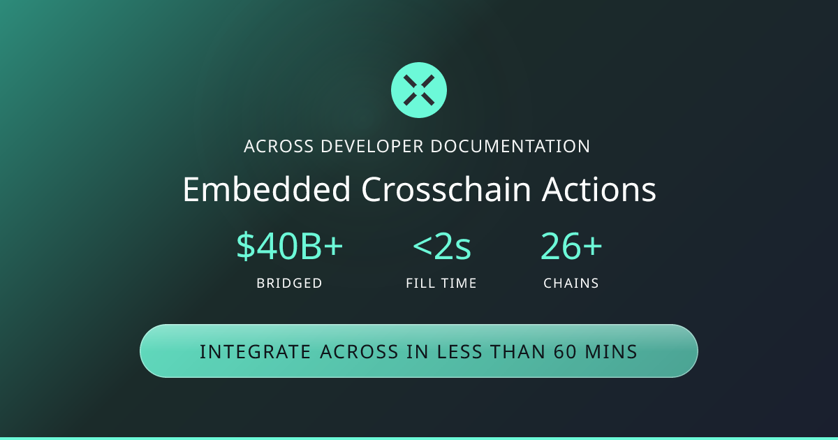 Embedded Crosschain Actions | Across Docs