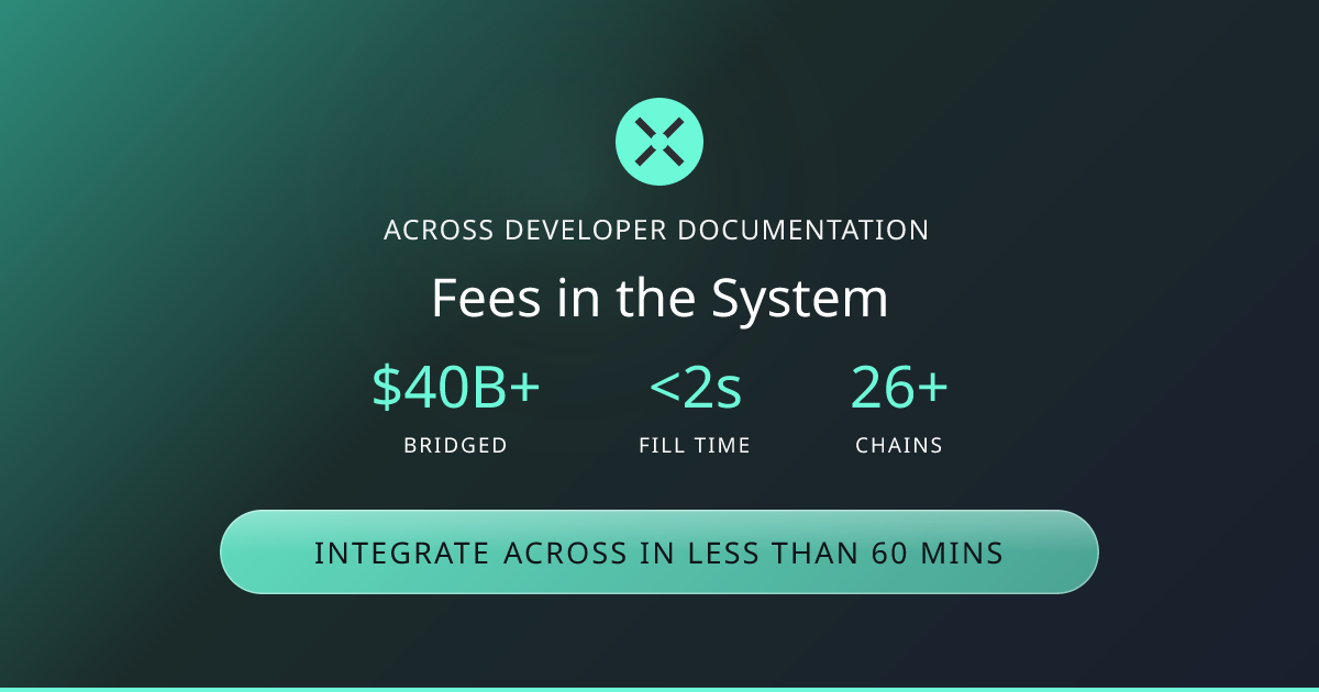 Fees in the System | Across Docs