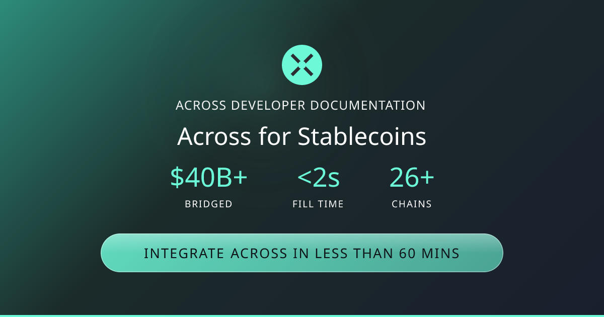 Across for Stablecoins | Across Docs