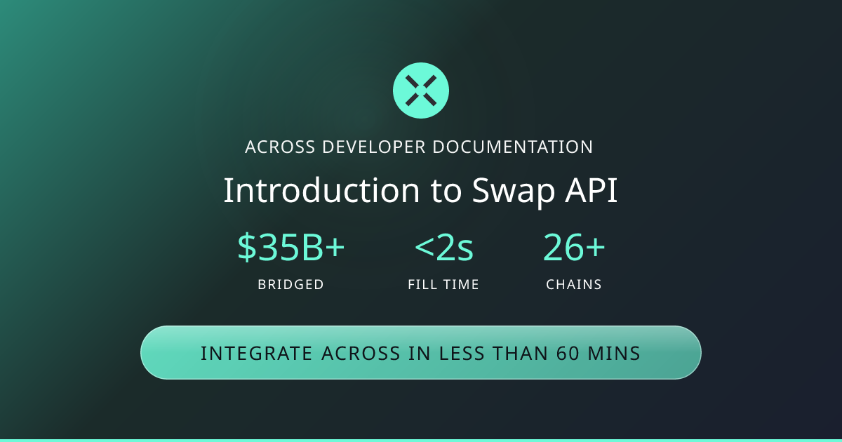 Introduction to Swap API | Across Docs